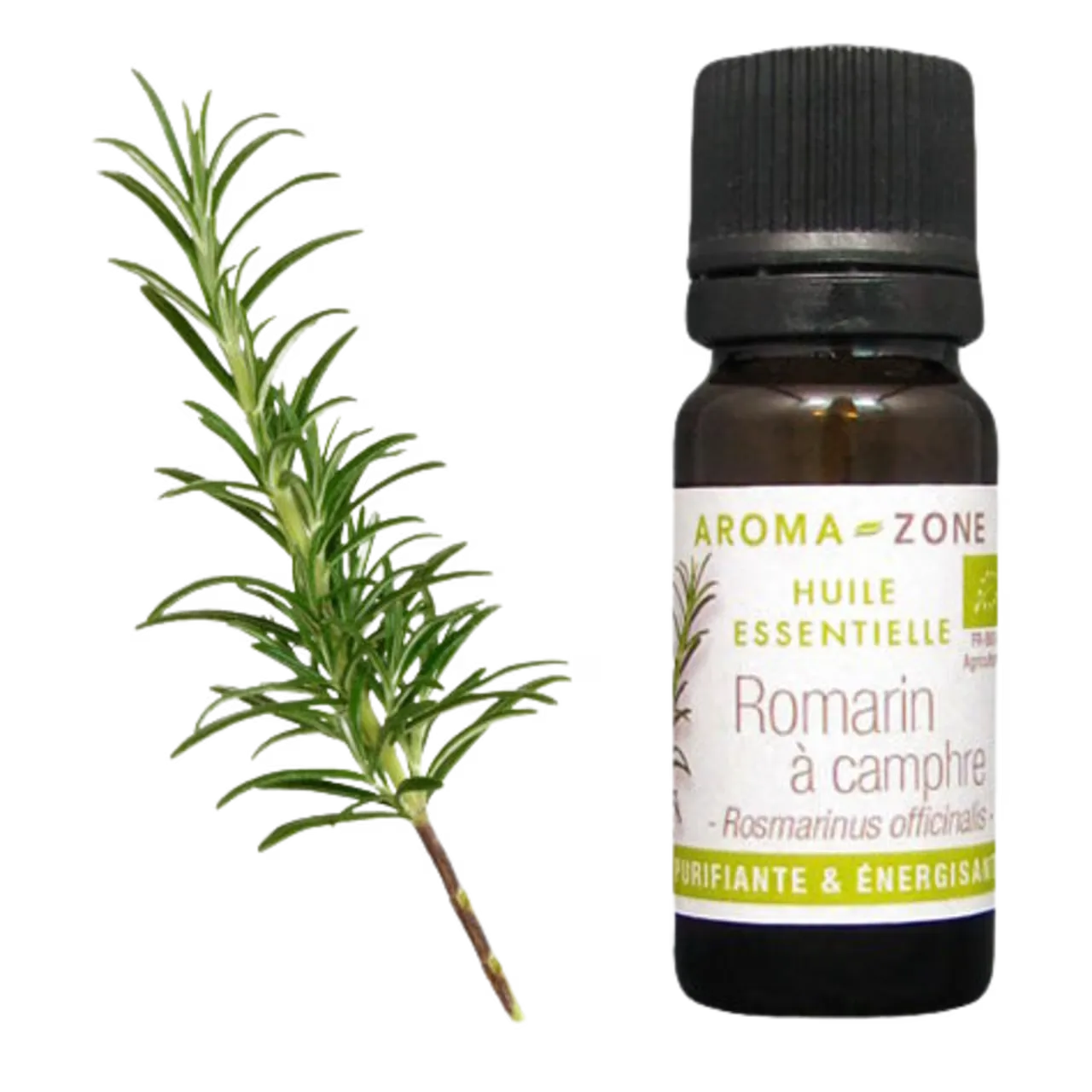 Aroma Zone Aceite Esencial de Romero 10ml Rosmarinus officinalis ct. camphre.