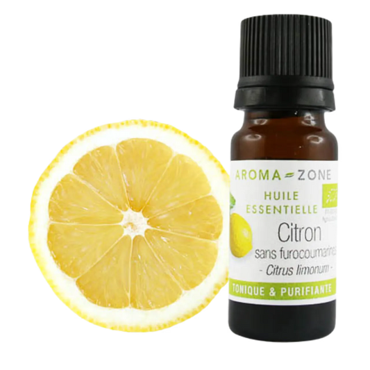 Aroma Zone Aceite Esencial de Limón FCF BIO 10ml | Citrus limon | Sin Furocumarinas