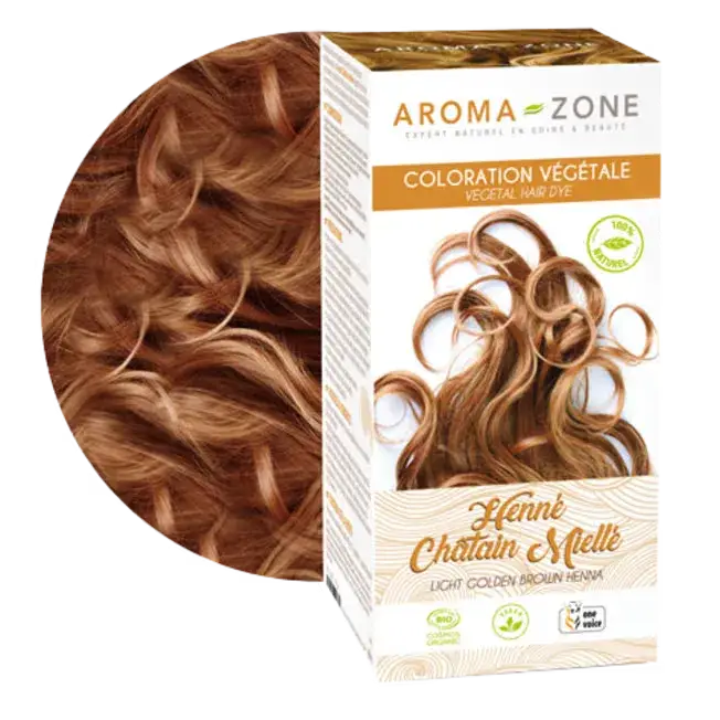Aroma Zone Hena Natural Maron Miel 200gr Chatain Miel