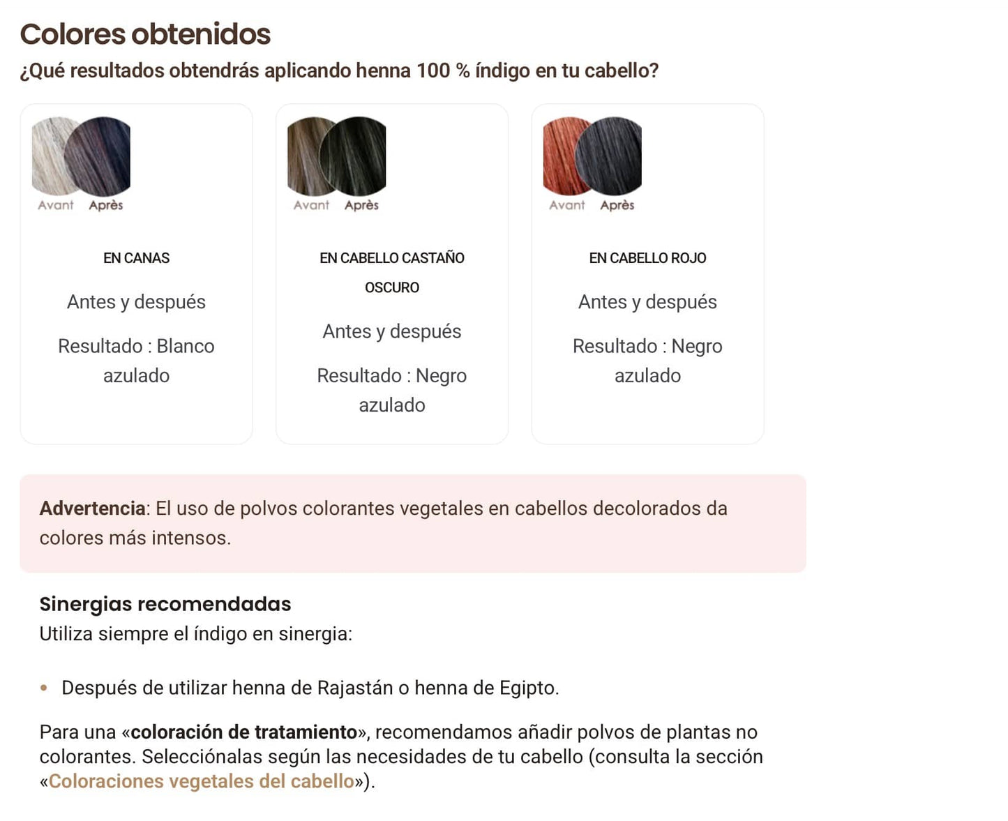 Hena Tinte Indigo BIO Organico 250gr Bogota Colombia