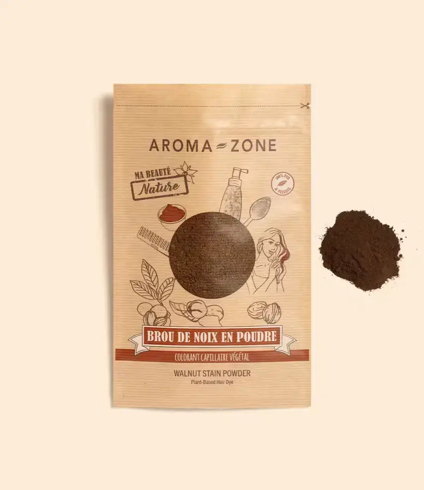 Aroma Zone Hena Cascara de Nuez 250gr Controlador de tono Brou de Noix