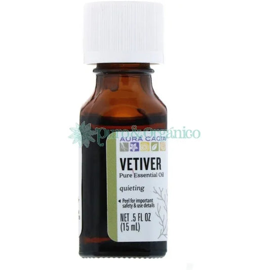 Aura Cacia Aceite Esencial Vetiver Puro 15ml Bogota Colombia