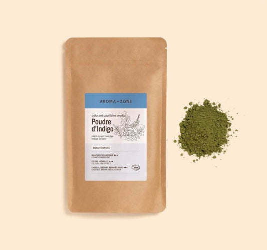 Aroma Zone Índigo BIO 250g | Indigofera tinctoria | Tinte Vegetal Capilar Ecocert