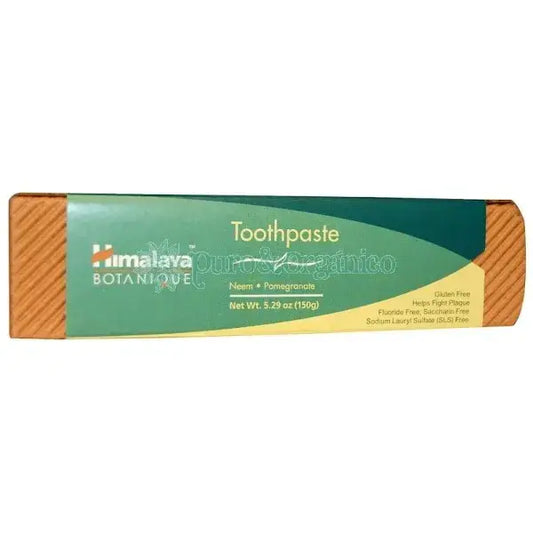 Himalaya Pasta Dental Organica Con Neem Y Granada Sin Fluor 150gr Puro y Organico Colombia