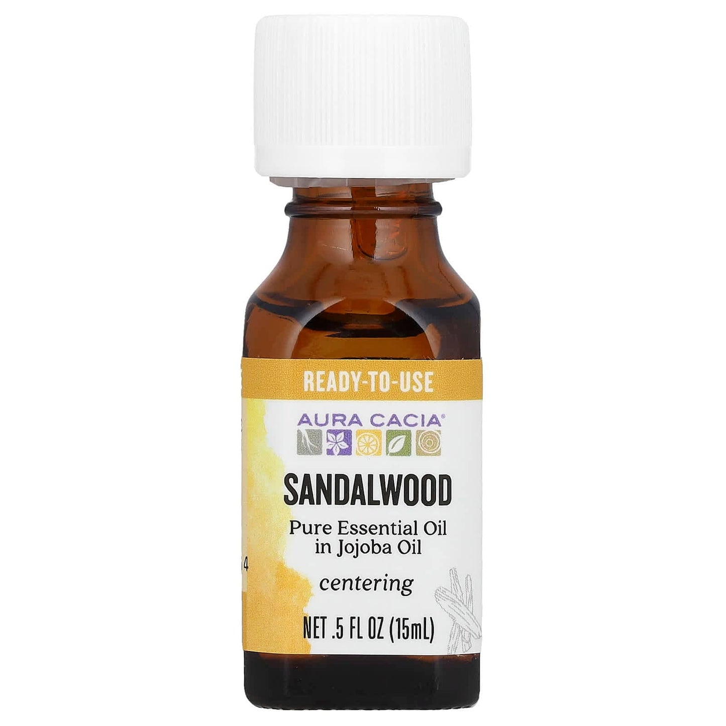 Aura Cacia Aceite de Sandalo 15ml sandalwood oil Bogota Colombia diluido en jojoba