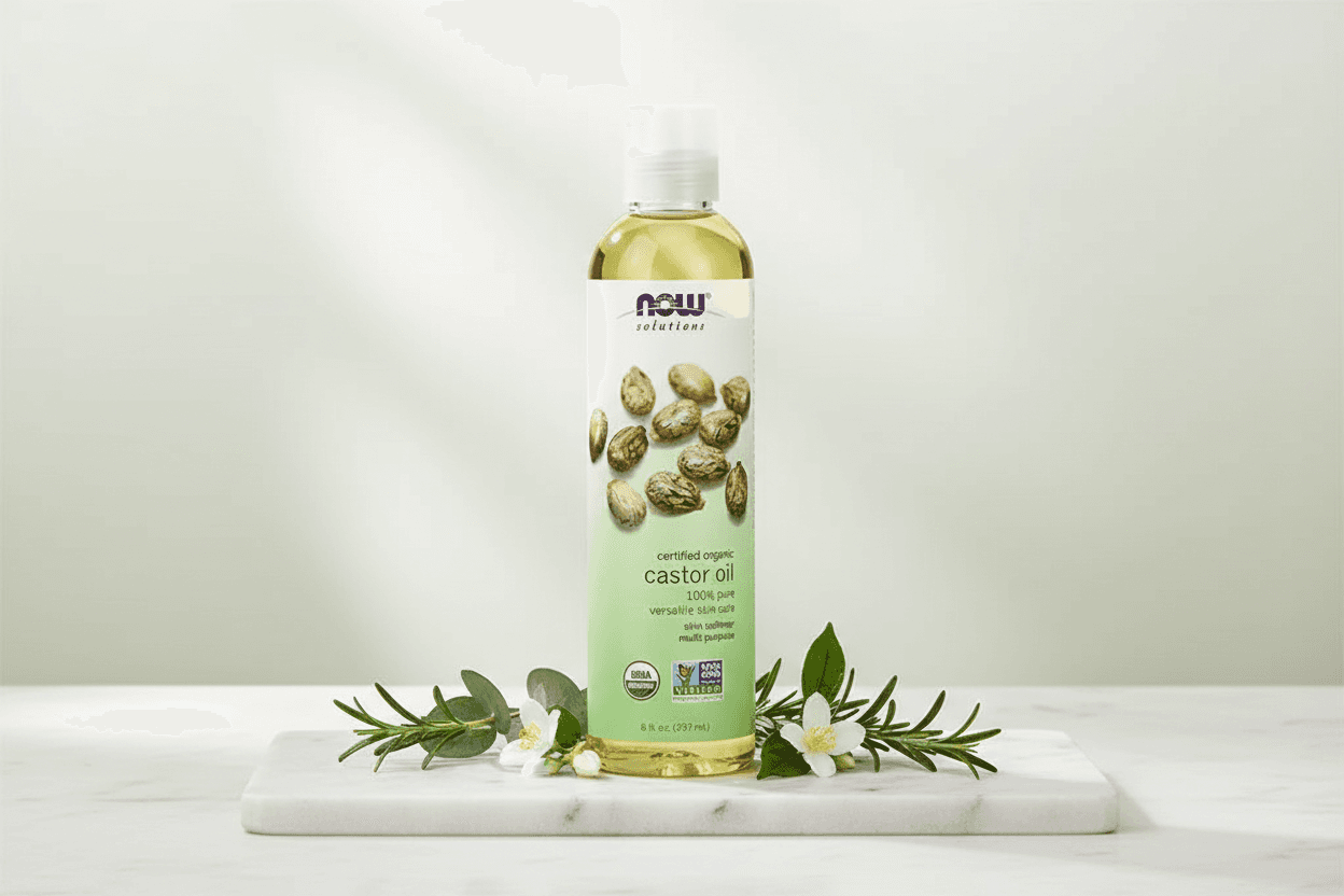 NOW Foods Aceite de Ricino 237ml - Organico Certificado Castor Oil