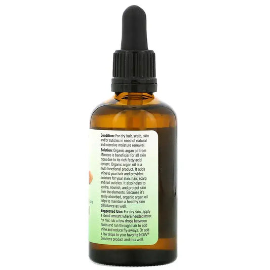 NOW Aceite de Argán 59ml Puro Organico Argan Oil Bogota