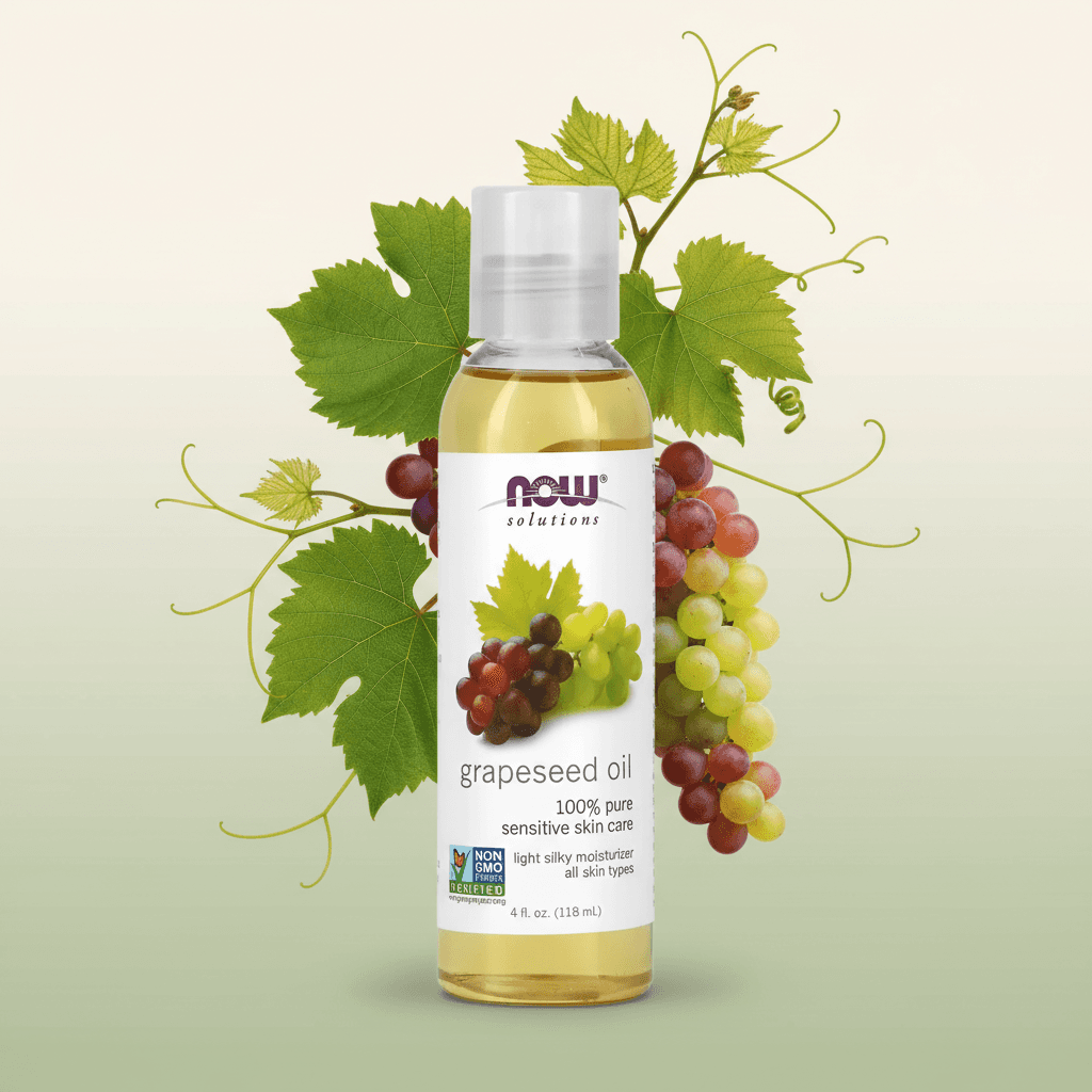 Now Aceite de Semillas de Uva 118ml Puro Y Orgánico Grapeseed oil