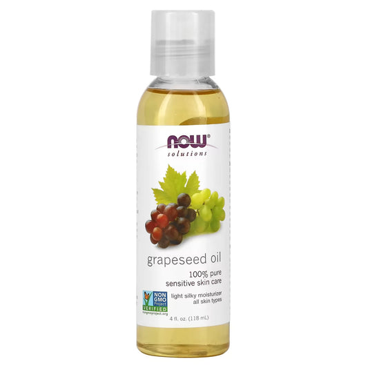 Now Aceite de Semillas de Uva 118ml Puro Y Orgánico Grapeseed oil