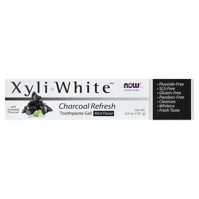 NOW Foods XyliWhite carbon vegetal refrescante Pasta dental en gel Bogota Colombia