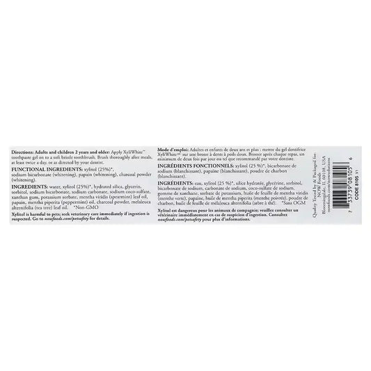 NOW Foods XyliWhite carbon vegetal refrescante Pasta dental en gel Colombia