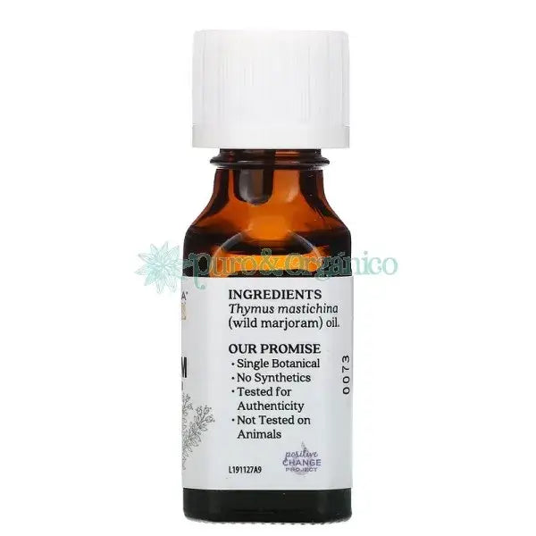 Aura Cacia Aceite Esencial de Mejorana 100 puro 15ml Thymus mastichina