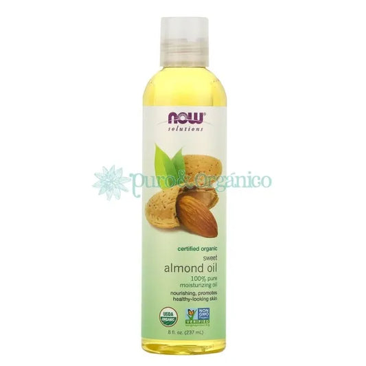 NOW Aceite Almendras Orgánico 237ml Puro | Bogotá Colombia