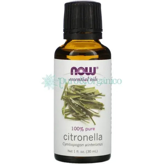 NOW Foods Aceite Esencial de Citronela 30ml - Puro y Orgánico Colombia