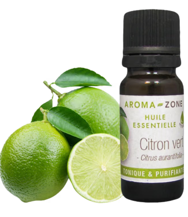 Aroma Zone Aceite Esencial de Lima Orgánico 10ml - Citrus Aurantifolia Colombia Bogota
