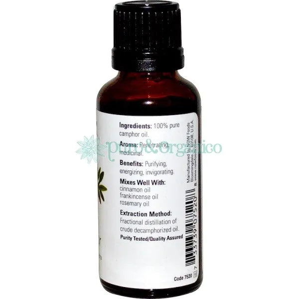 Now Foods Aceites Ecenciales de Alcanfor 30ml Camphor Oil Puro 100%