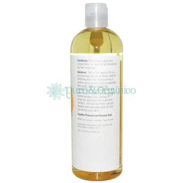 NOW Solutions Aceite de Albaricoque 476ml 100% Puro - Apricot Oil