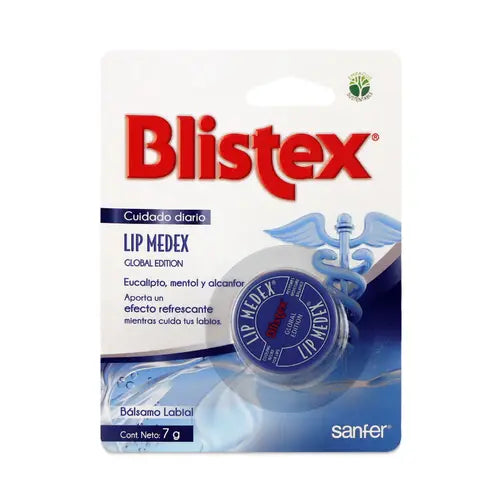 Balsamo labial Blistex Lip Medex con eucalipto y mentol para cuidado diario de labios