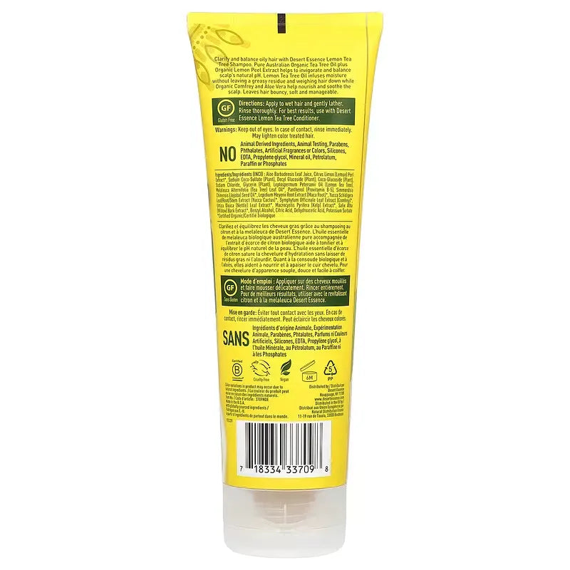 Desert Essence Shampoo Limon y arbol de te 237ml
