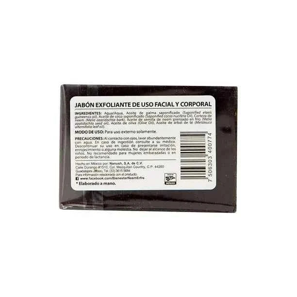 Erfre Jabon Exfoliante Natural Con Neem 150gr Artesanal Colombia