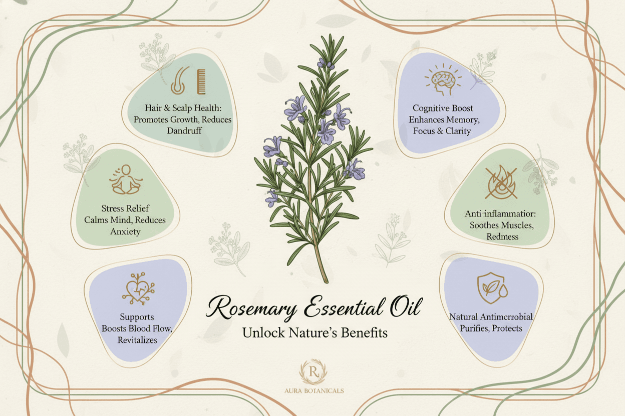 Beneficios de aceite esencial de romero para salud en tienda puro y organico Colombia Bogota, Baranquilla