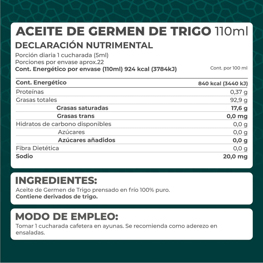 Pronat Aceite de Germen de Trigo 110ml Puro 100%