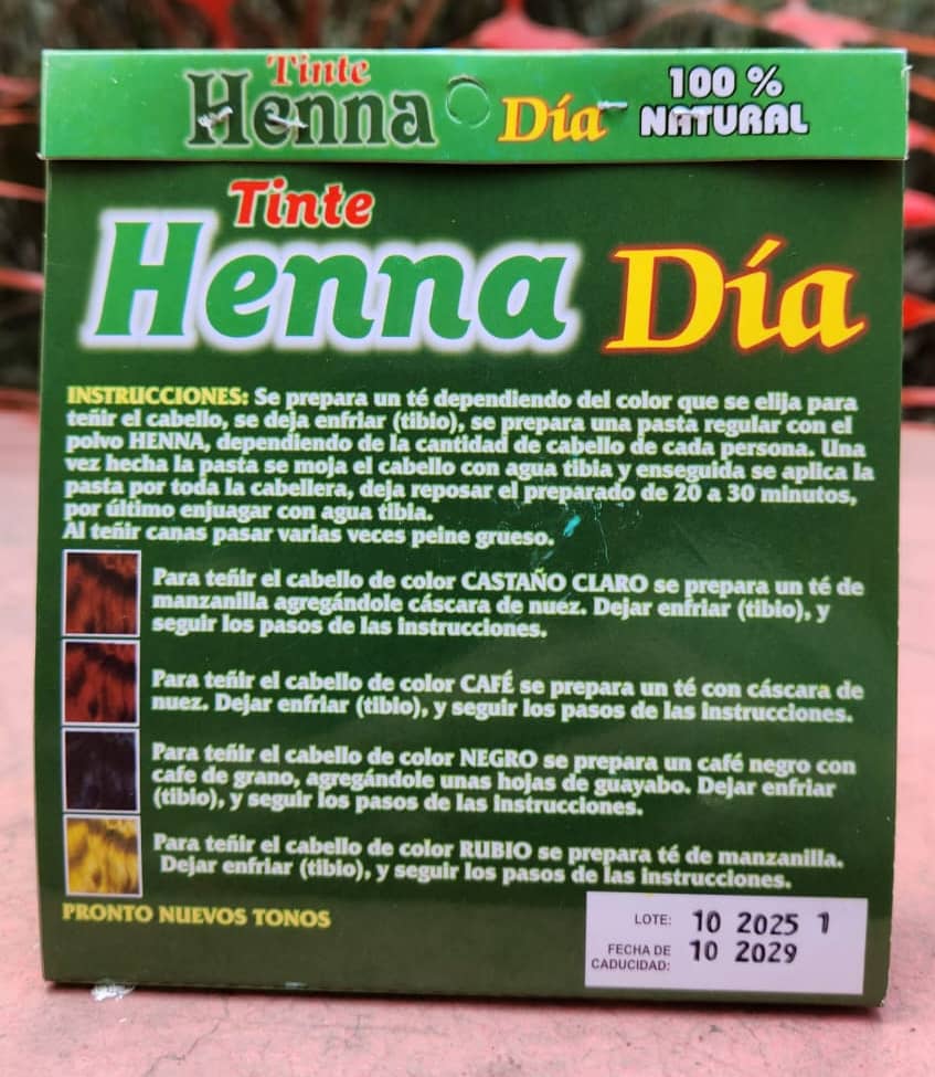 Henna Tinte Natural para Cabello 100gr - 100% Vegetal Sin Químicos