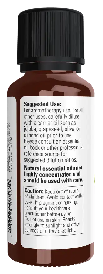 Now Foods Aceite Esencial de Limon Puro 30ml Colombia Lemon oil etiqueta