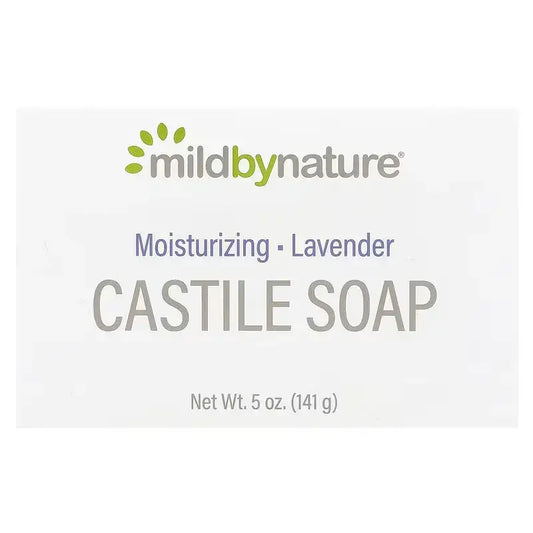Jabon de Castilla hidratante con aroma a lavanda de la marca Mild By Nature en barra de 141 gramos Bogota