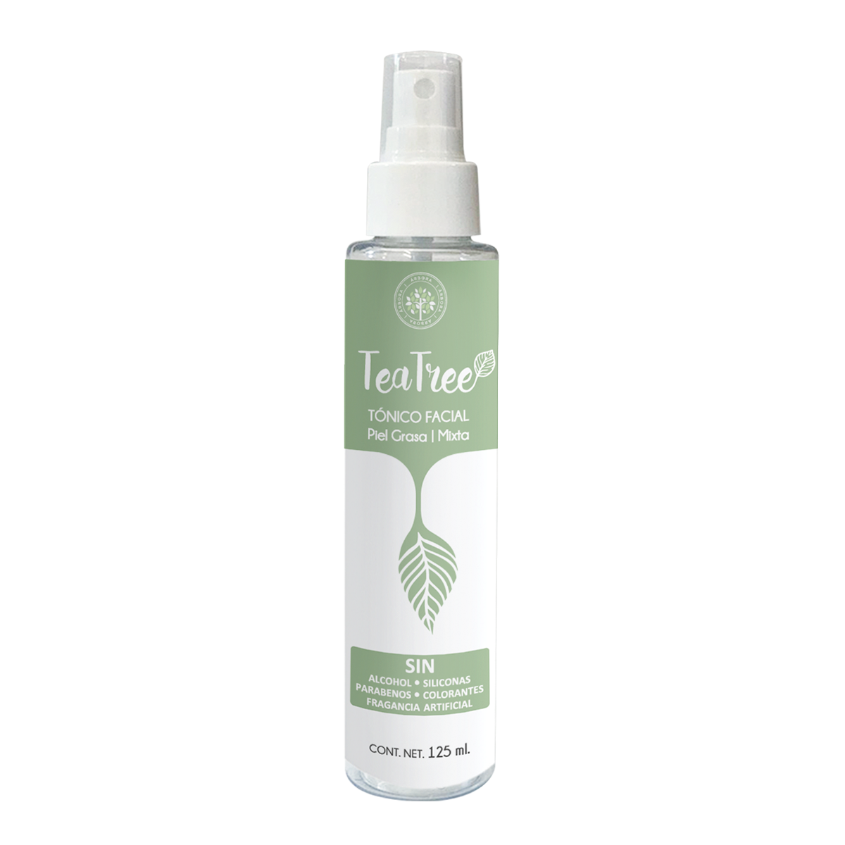 Arbora Tonico Facial Hidratante con Arbol de te y Manzanilla , Tea tree y Petitgrain 125ml