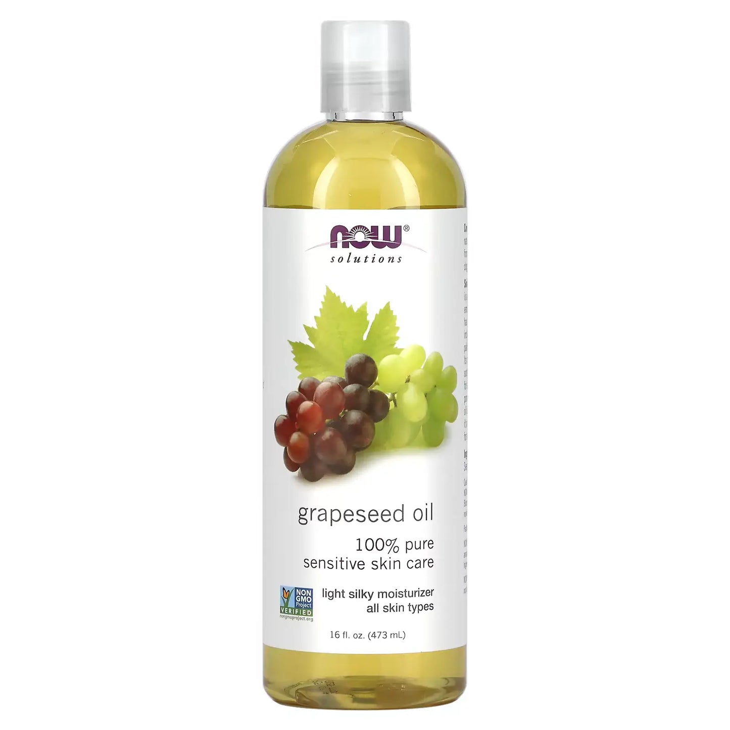 Now Aceite de Semillas de Uva 476ml Puro Y Orgánico Grapeseed oil