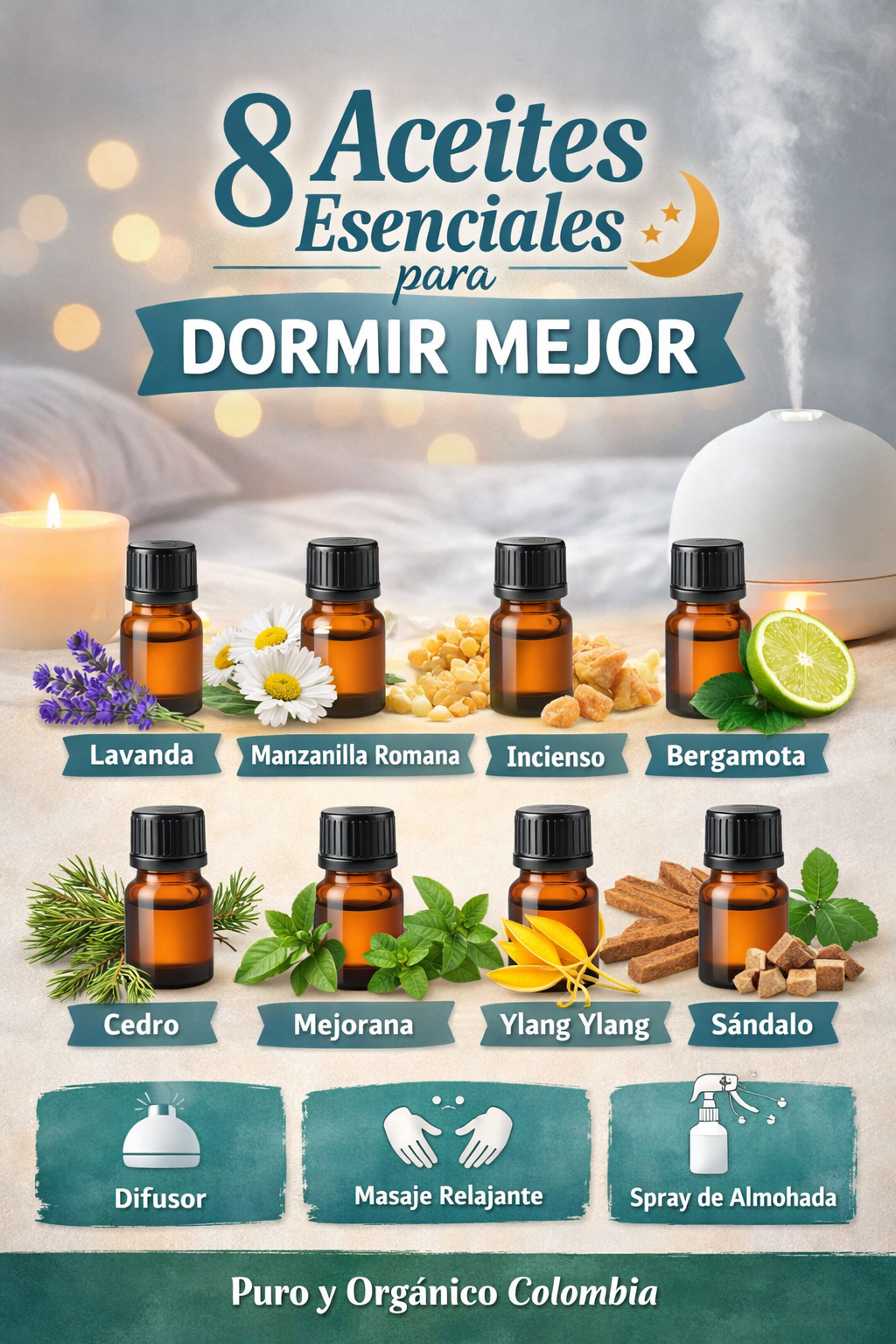 Aceites esenciales para relajación y dormir mejor: los mejores y cómo usarlos