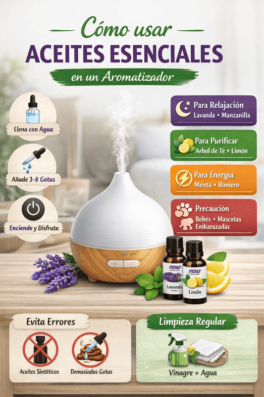 Cómo usar Aceites Esenciales en un Aromatizador (Guía completa y segura)