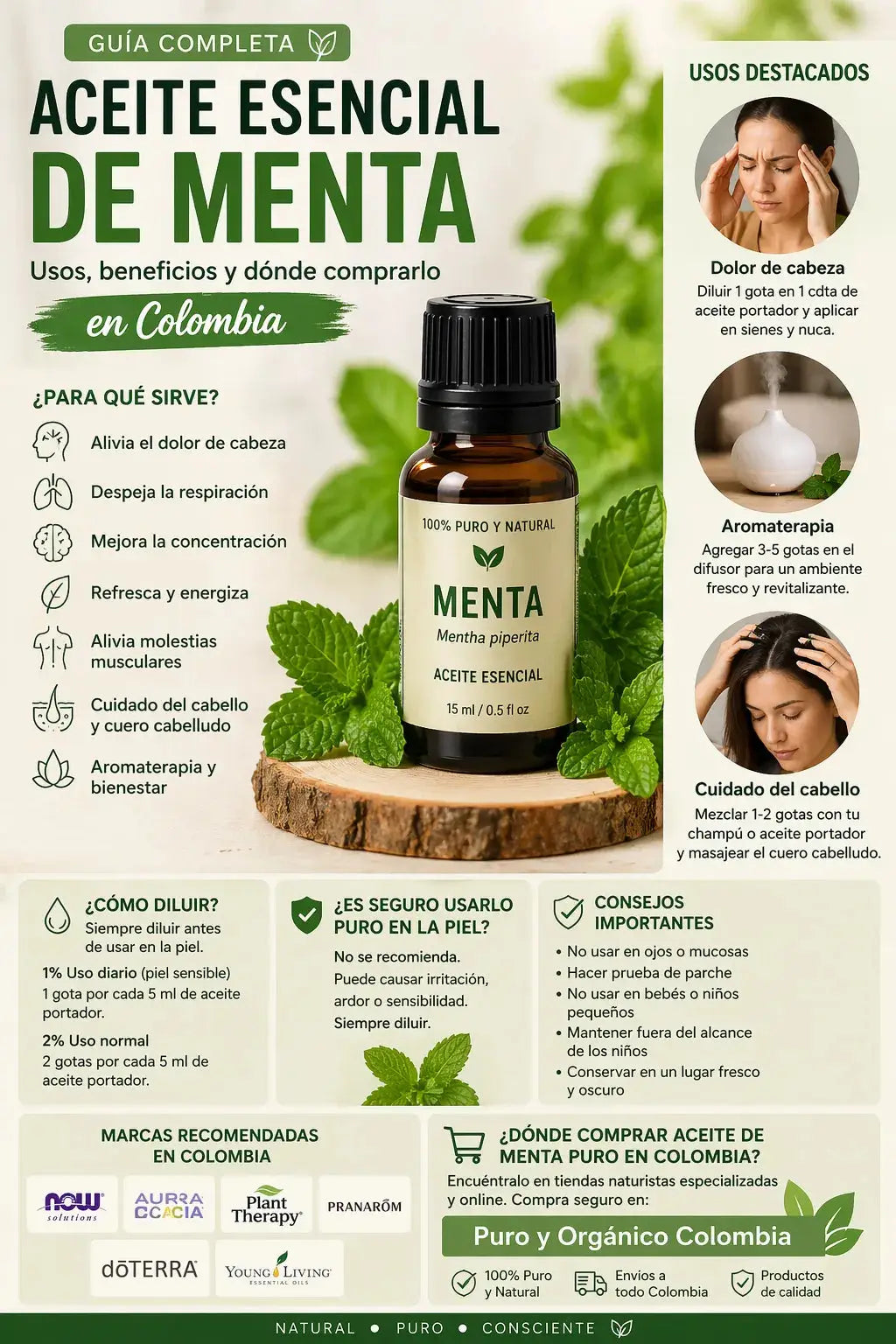  Donde comprar Aceite Esencial de Menta: Beneficios, Usos y Dónde Comprar en Colombia