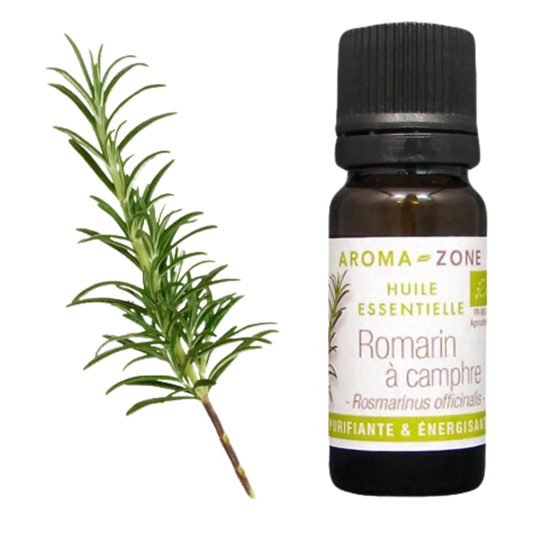 Aroma Zone Aceite Esencial de Romero 10ml Rosmarinus officinalis ct. camphre.