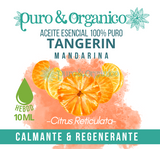 Puro&Organico Foods Aceite esencial de Mandarina 10ml  Puro 100% tangerine