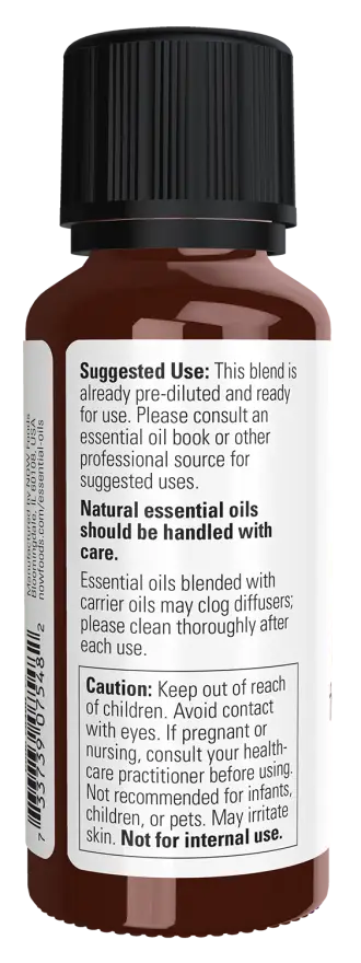 Now Foods Aceite Esencial De Incienso 30ml Frankincense Oil etiqueta