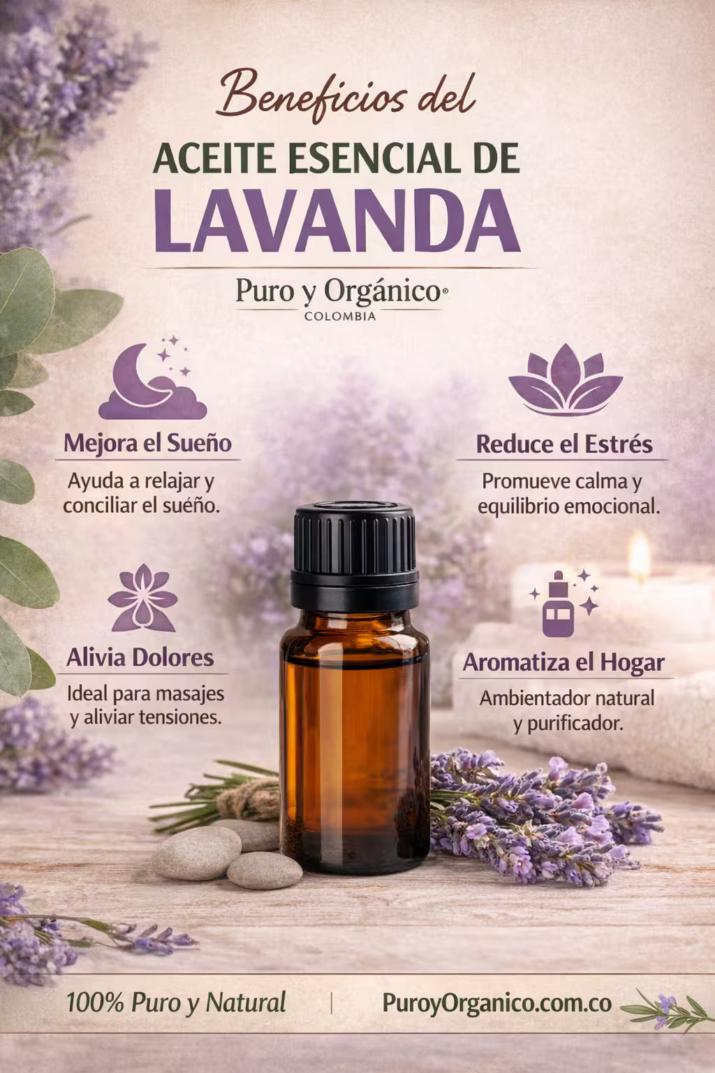 Beneficios de aceite de lavanda Bogota Colombia