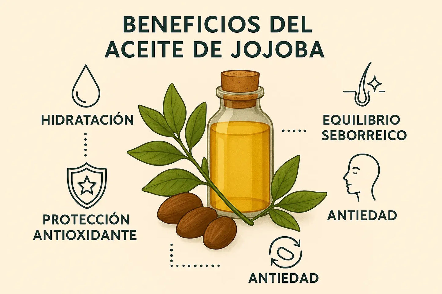  Beneficios de Aceite de Jojoba Organico  118ml