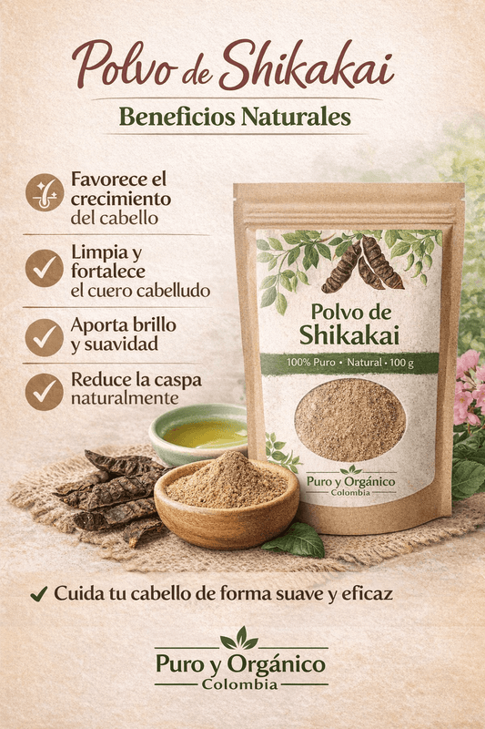 Beneficios de Polvo de Shikakai en Puro y Organico Colombia