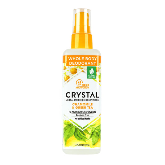 Crystal Desodorante Con Manzanilla Y arbol Te 118ml Spray