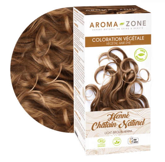 Aroma Zone Hena Organica Maron 200gr  Vegetal Chatain Natural
