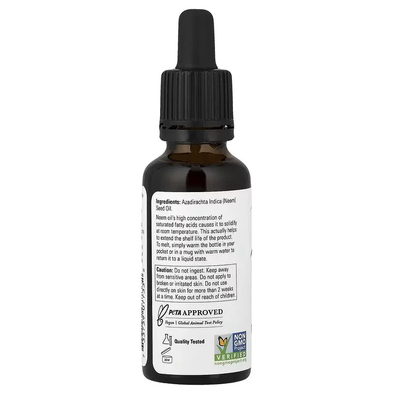 NOW  Aceite De Neem 30ml  Puro Bogota Puro y Organico Colombia etiqueta