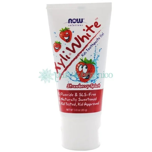 XyliWhite Gel Crema Pasta dental para Niños Kids Fresa 85gr Now Foods Puro y Organico Colombia