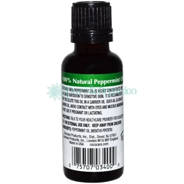 Cococare Aceite Esencial de Menta 30ml Mentha Piperita Puro 100% Peppermint oil
