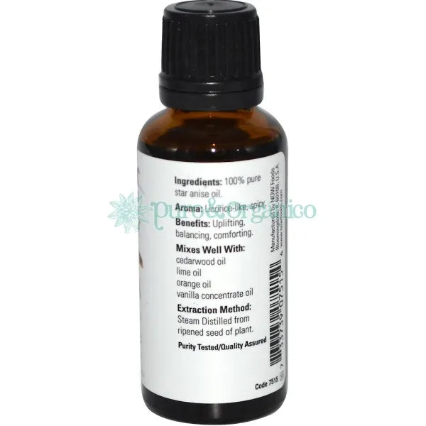 NOW Foods Aceite Esencial de Anís Estrellado 30ml  - Illicium Verum Colombia