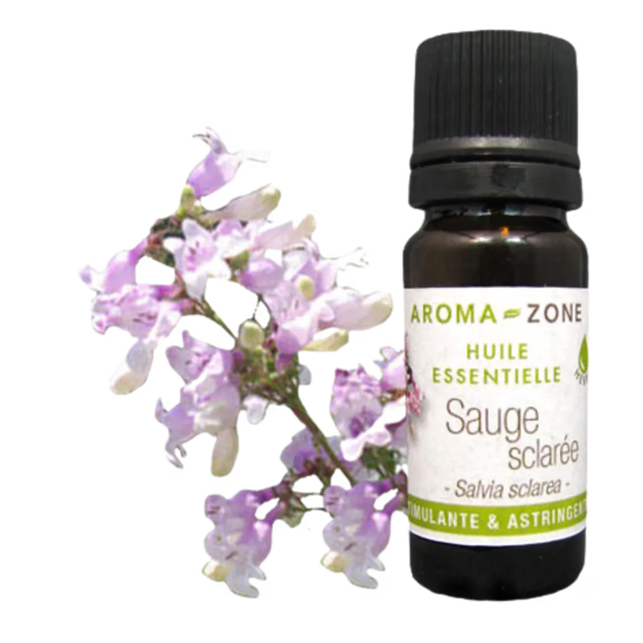 Aroma Zone Aceite Esencial de Salvia Clarita BIO 10ml | Salvia sclarea | Sauge Sclarée