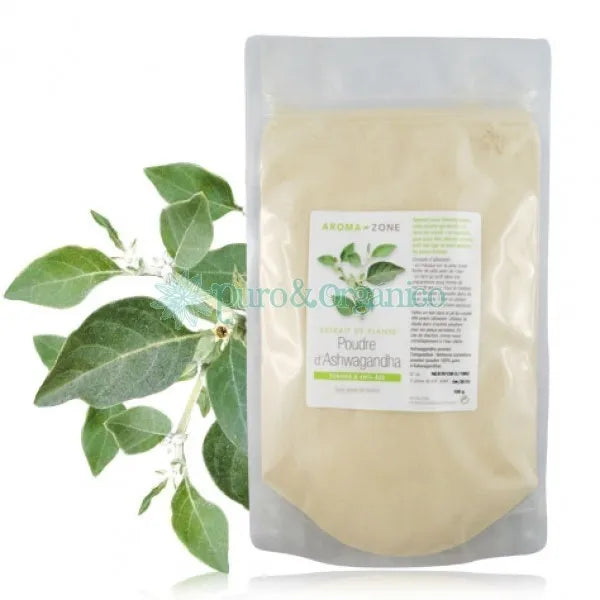 Aroma Zone Polvo Ayurvedico Ashwagandha 15gr Organico Ginseng indio Withania somnifera