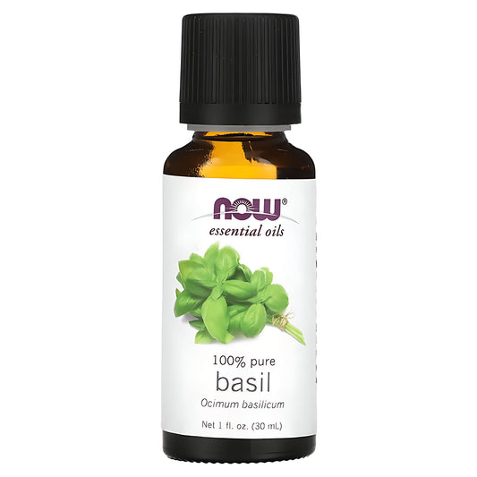 NOW Aceite Esencial de Albahaca 30ml Puro 100% Basil oil Tulsi