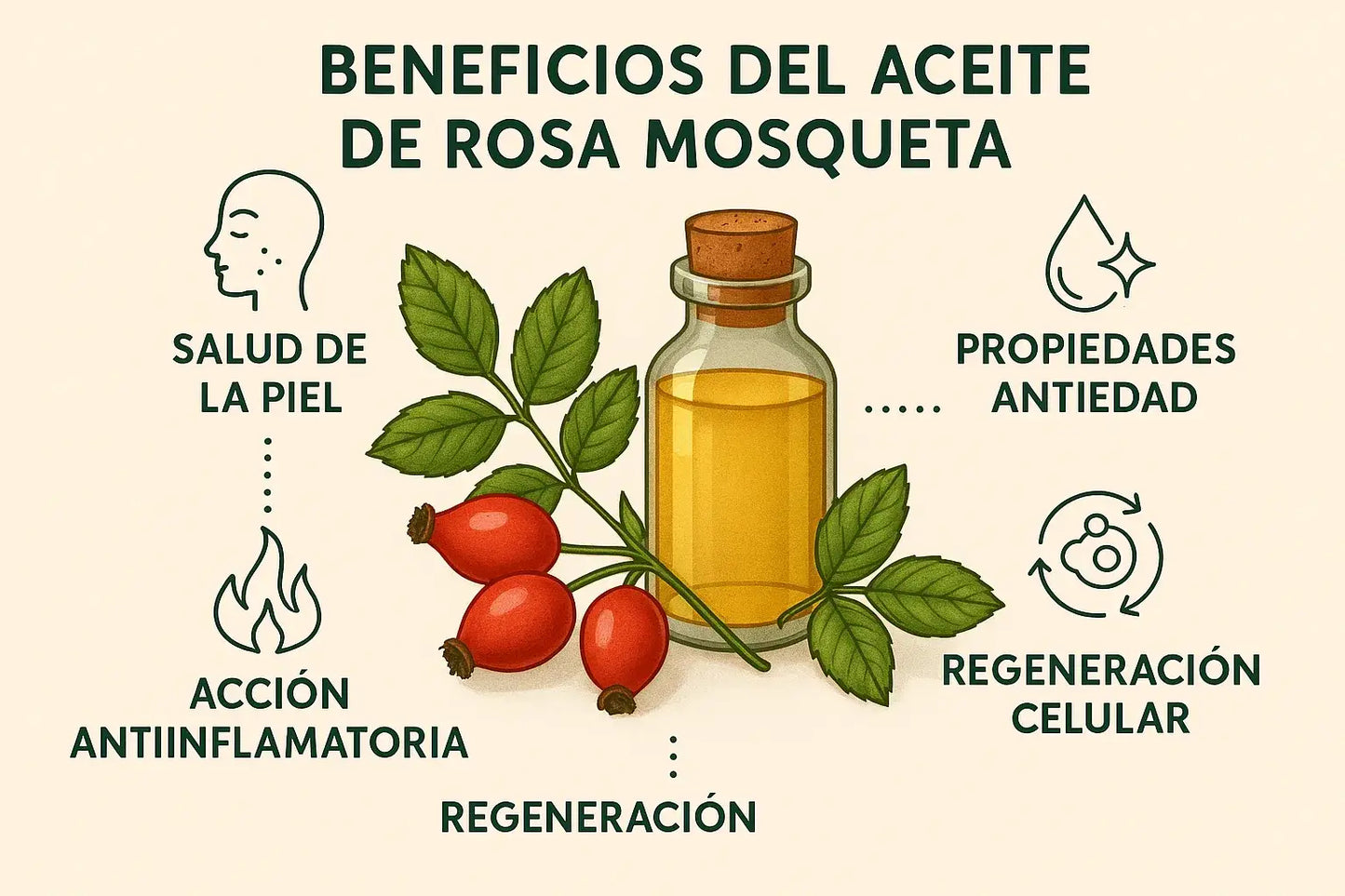 beneficios de aceite de rosa mosqueta organico Bogota Colombia